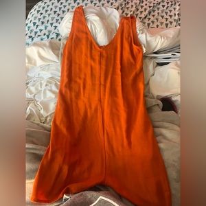 Never Worn Orange short jumpsuit romper